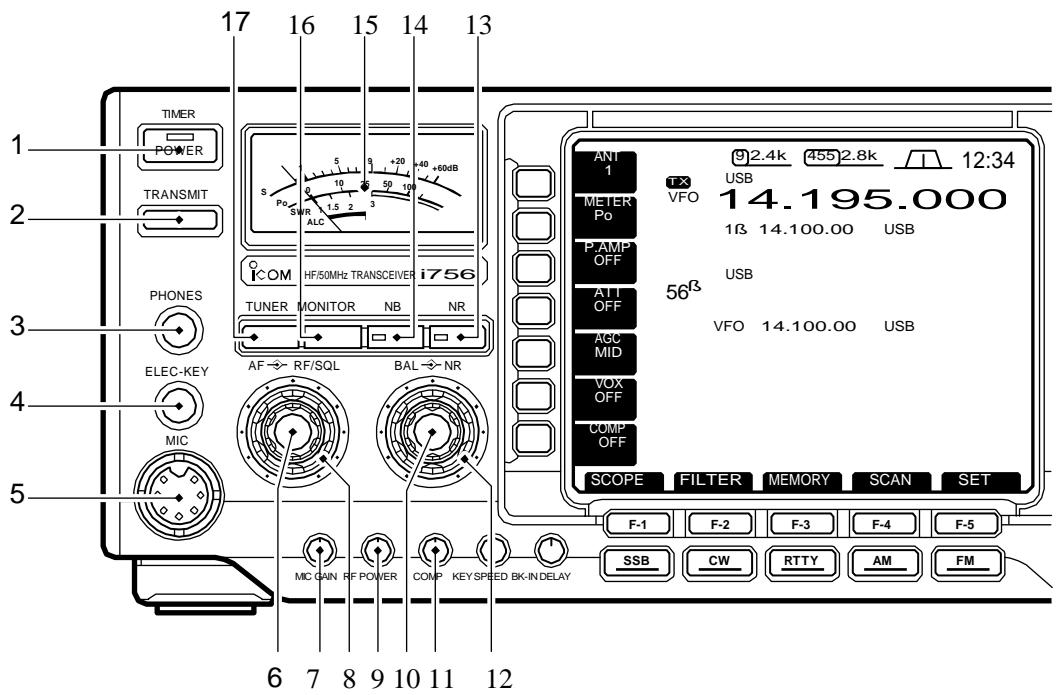 ICOM IC 756 - Face avant - 1