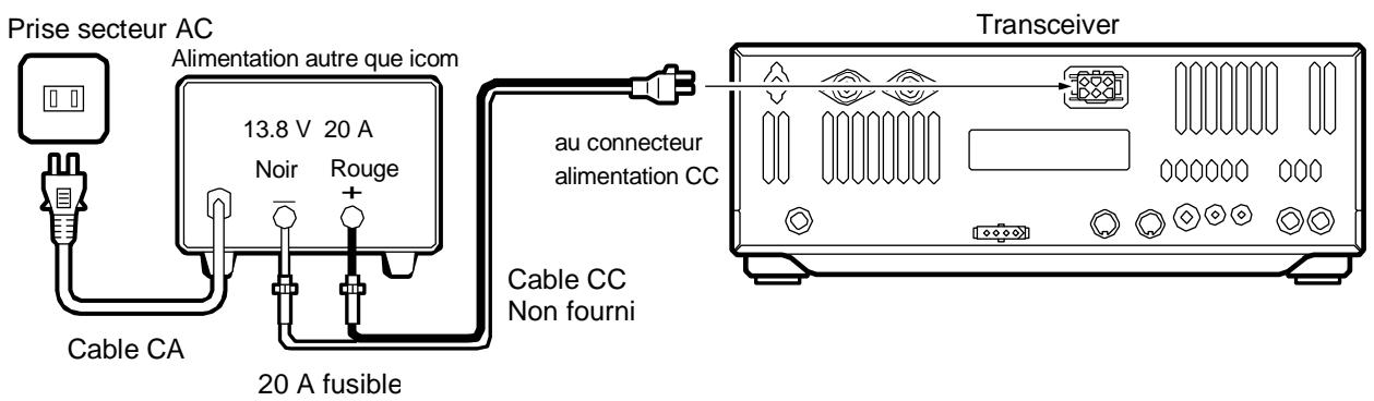 ICOM IC 756 - Raccordement alimentation - 2