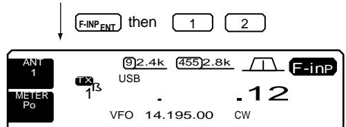 ICOM IC 756 - Utilisation avec le clavier - 2