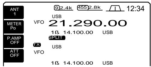 ICOM IC 756 - Trafic en mode SPLIT - 2