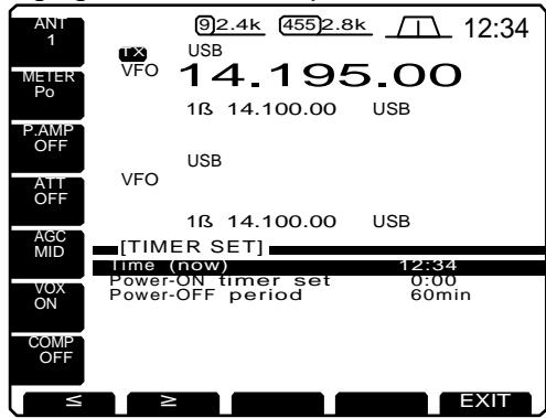 ICOM IC 756 - Réglage de l'heure - 1