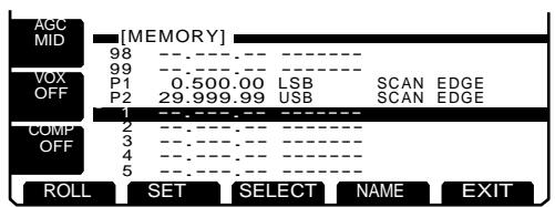 ICOM IC 756 - Organisation menu écran - 4