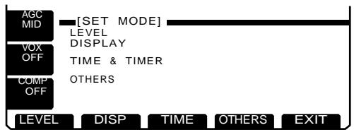 ICOM IC 756 - Organisation menu écran - 6