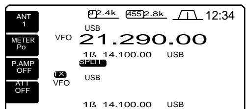 ICOM IC 756 - Trafic en mode SPLIT - 3