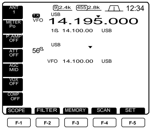 ICOM IC 756 - Organisation menu écran - 1