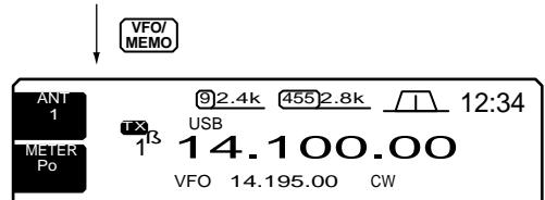 ICOM IC 756 - Utilisation des touches [Up]/[Down] - 2