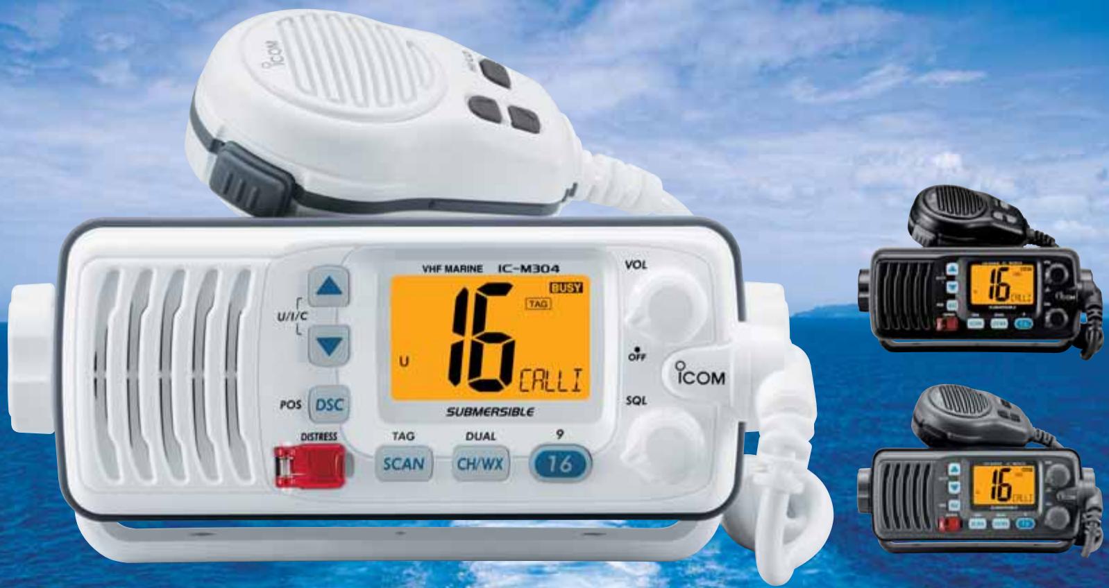 ICOM IC-M304 - VHF marine étanche avec un grand écran et une audio puissante ! - 1