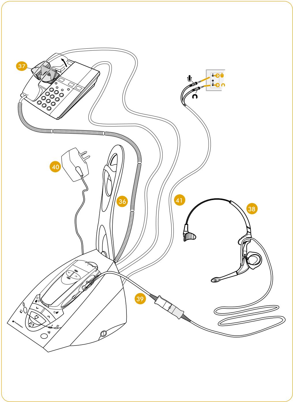 PLANTRONICS CA40 DECT - Veuillez dire les instructions suivantes avant utilisation: - 1
