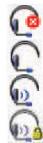 PLANTRONICS CS50-USB - Icônes de la barre système - 1