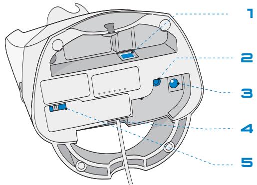 PLANTRONICS CS70 WIRELESS HEADSET SYSTEM - Bottom View - 1