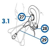 PLANTRONICS CT11 - Usage avec serre-tête - 1