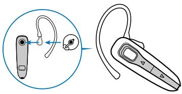 PLANTRONICS DISCOVERY 655 - USING THE OPTIONAL EAR LOOP - 1
