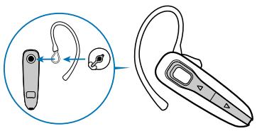 PLANTRONICS DISCOVERY 665 - USING THE OPTIONAL EAR LOOP - 1