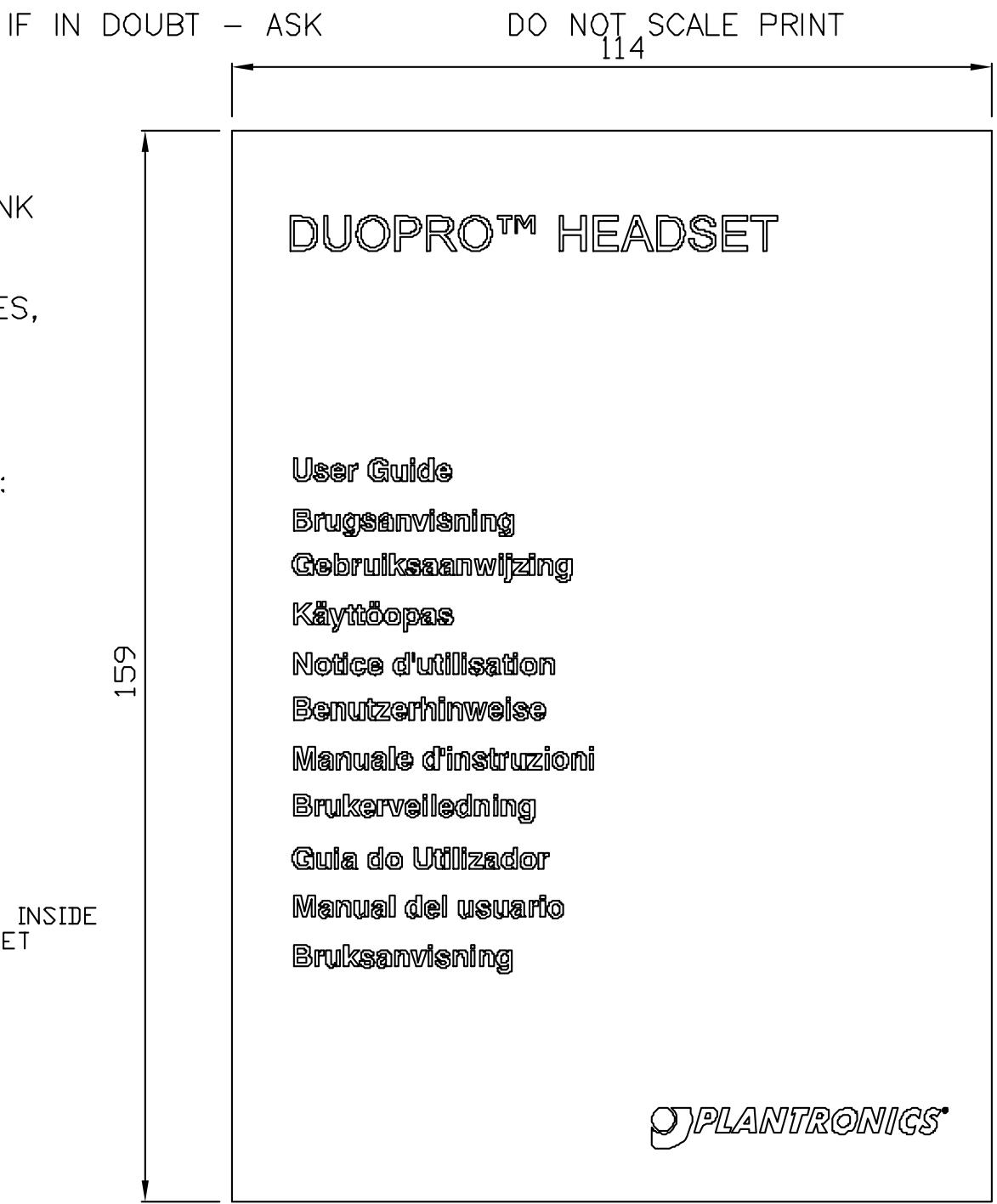 PLANTRONICS DUO PRO H161 - 1