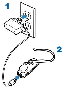 PLANTRONICS EXPLORER 210 - Chargement de votre oreillette - 1