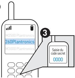PLANTRONICS PULSAR 260 - Pour coupler le pod au téléphone : - 2