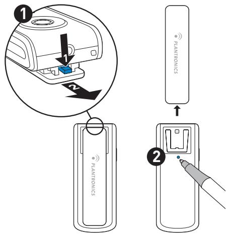 PLANTRONICS PULSAR 260 - Pour réinitialiser l'appareil : - 1