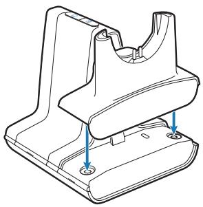 PLANTRONICS SAVI OFFICE WO300 - Connexion du chargeur à la base - 1