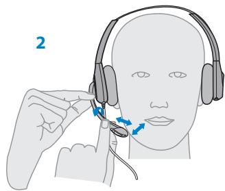 PLANTRONICS SAVI OFFICE WO300 - Réglage de la tige - 2