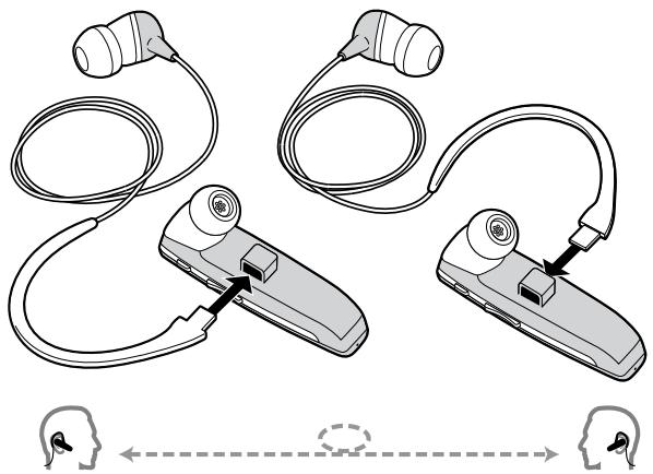 PLANTRONICS VOYAGER 855 - UTILISATION DU CÂBLE STÉRÉO - 1