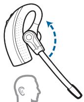 PLANTRONICS VOYAGER PRO UC WG201/B - Ajustement du micro-casque - 5