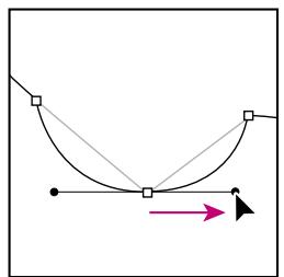 ADOBE PHOTOSHOP 7 - Pour convertir un point d'inflexion en un sommet et inversement : - 4