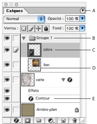 ADOBE PHOTOSHOP 7 - Utilisation de la palette calques - 1