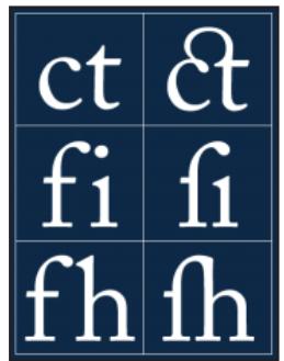 ADOBE PHOTOSHOP 7 - Ligatures et chiffres anciens - 1