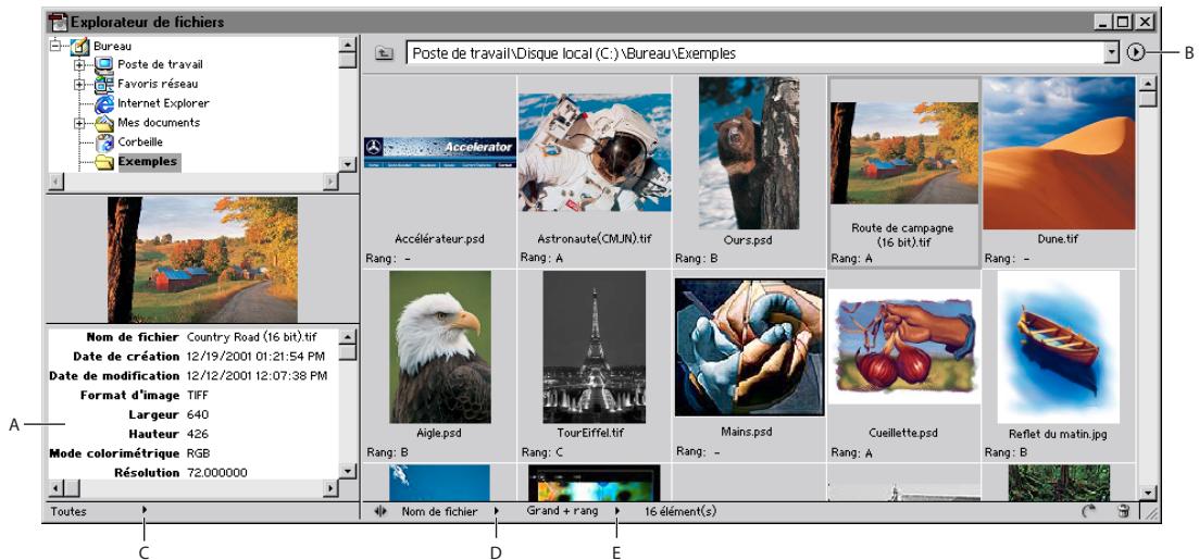 ADOBE PHOTOSHOP 7 - Utilisation de l'explateur de fichiers (photoshop) - 1