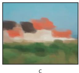 ADOBE PHOTOSHOP 7 - Utilisation de l'outil forme d'historique artistique (photoshop) - 4