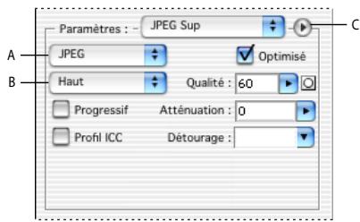 ADOBE PHOTOSHOP 7 - Options d'optimisation pour le format JPEG - 1