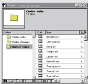 ADOBE PREMIERE 6 - Aperçu de la zone de travail - 1
