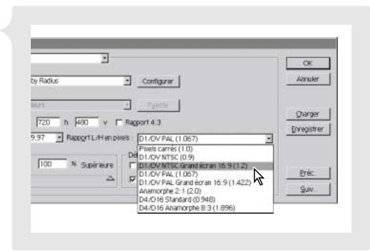 ADOBE PREMIERE 6 - Prise en charge des pixels non carrés Première - 1