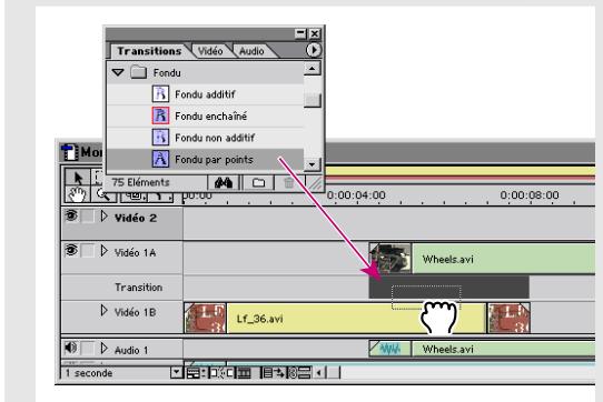 ADOBE PREMIERE 6 - Ajout de transitions - 1