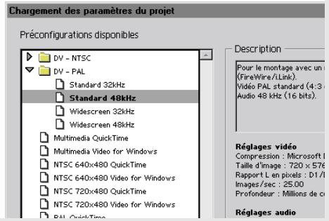 ADOBE PREMIERE 6 - Démarrage d'un projet - 1