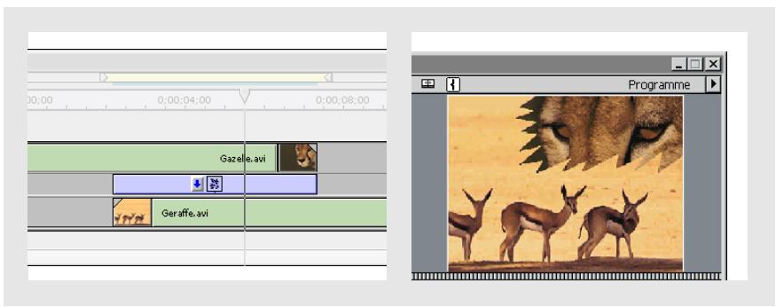 ADOBE PREMIERE 6 - Pour appliquer un masque en tant que transition : - 2