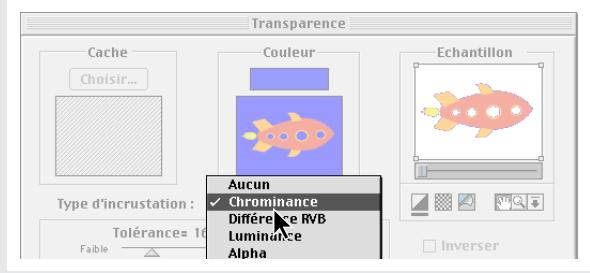 ADOBE PREMIERE 6 - Pour appliquer une incrustation à un élément : - 1