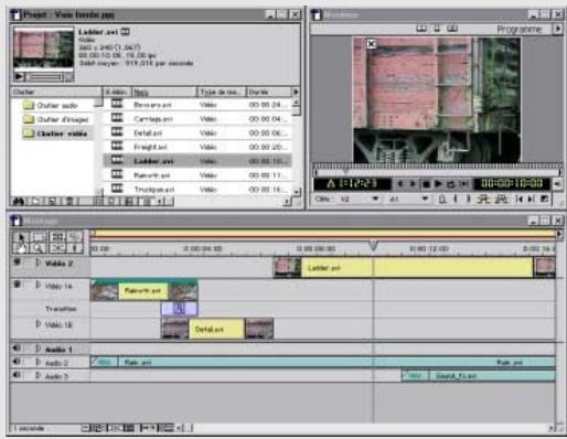 ADOBE PREMIERE 6 - Configuration de l'espace de travail - 2