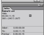 ADOBE PREMIERE 6 - Aperçu de la zone de travail - 5