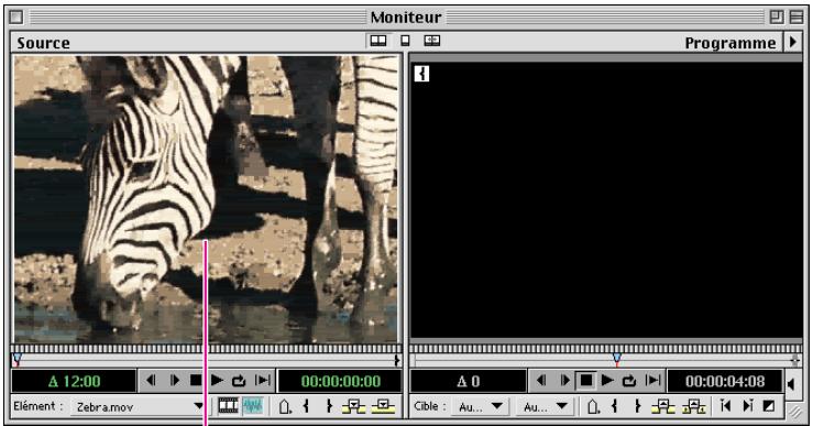 ADOBE PREMIERE 6 - Pour ajouter un élément à l'aide de la souris : - 1