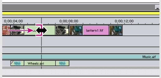ADOBE PREMIERE 6 - Dérushage dans la fenêtre Montage - 4