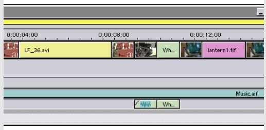 ADOBE PREMIERE 6 - Dérushage dans la fenêtre Montage - 10