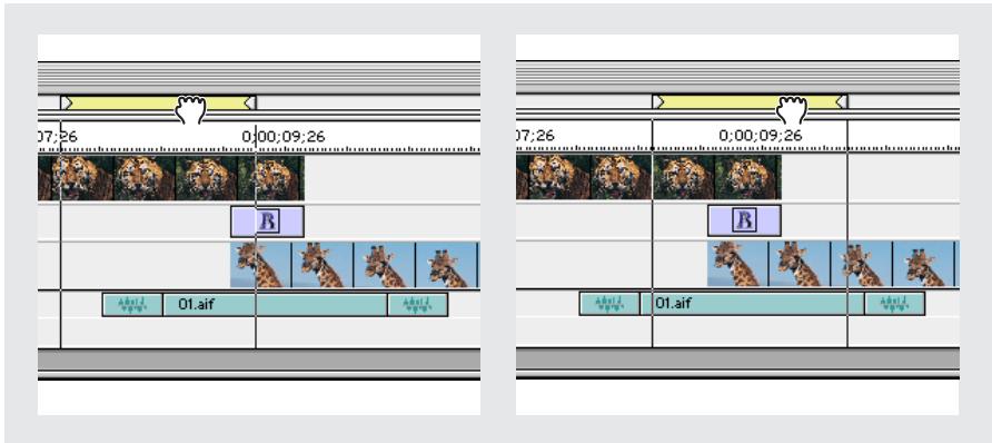 ADOBE PREMIERE 6 - Pour définiir la zone à prévisualiser (zone de travail): - 1