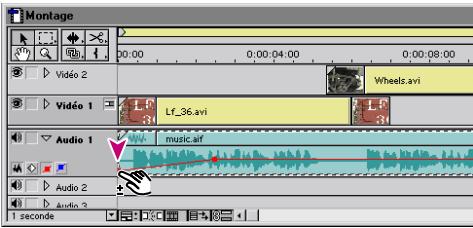 ADOBE PREMIERE 6 - Réglage des niveaux sonores - 2