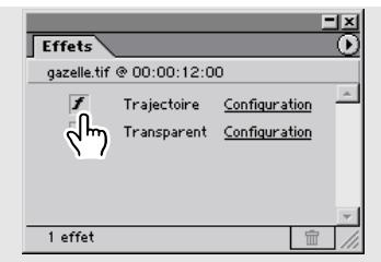 ADOBE PREMIERE 6 - Pour définiir la trajectory d'un élément : - 1