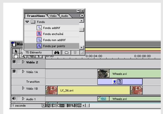 ADOBE PREMIERE 6 - Ajout de transitions - 2