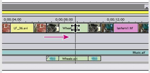ADOBE PREMIERE 6 - Dérushage dans la fenêtre Montage - 9