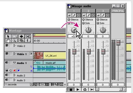 ADOBE PREMIERE 6 - Panoramaque et équilibrage audio dans la fenêtre - 2