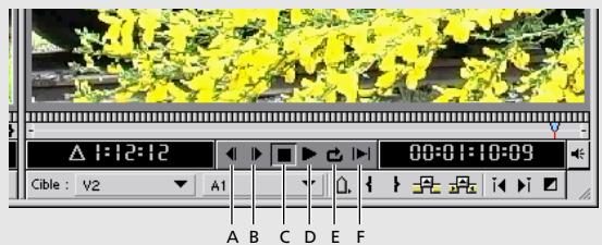 ADOBE PREMIERE 6 - Présentation de la fenêtre Moniteur - 4
