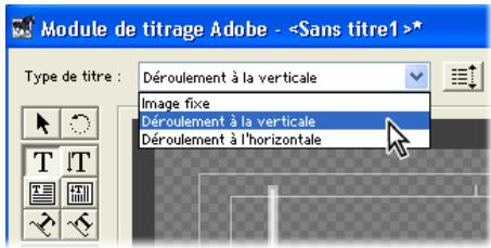 ADOBE PREMIERE PRO 7 - Configurez le titre déroulant. - 1